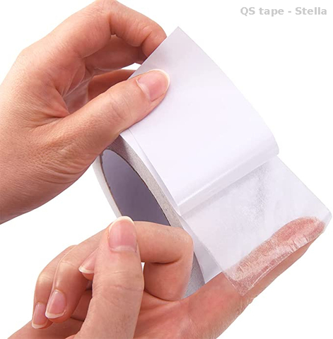 Ruban adhésif double face en papier de soie blanc brillant, pour autocollant de sceau de cire